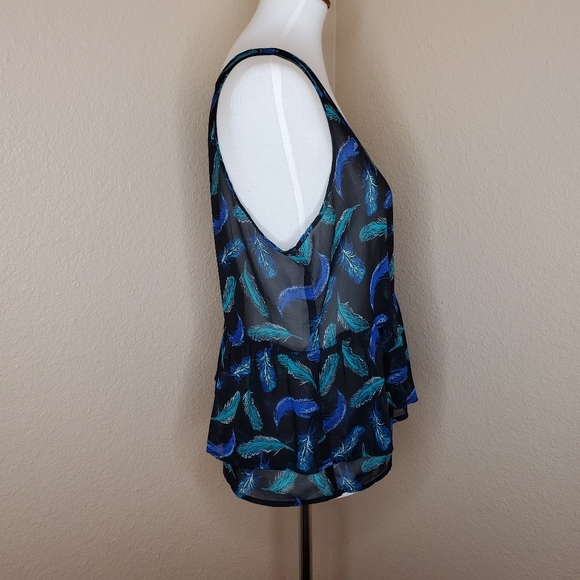 Chiffon Feather Blouse - Picture 2 of 6